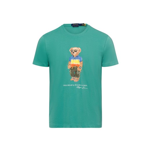 Polo Ralph Lauren Koszulka męska Mężczyźni Bawełna zielony nadruk ze sklepu vangraaf w kategorii T-shirty męskie - zdjęcie 183595096