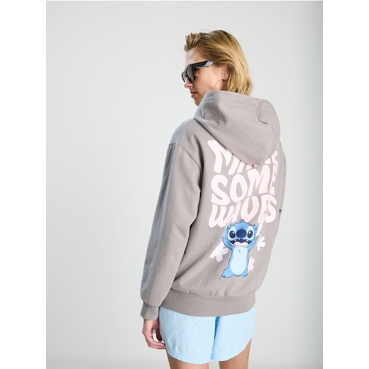 Sinsay - Bluza z kapturem Stitch - szary ze sklepu Sinsay w kategorii Bluzy damskie - zdjęcie 183595637