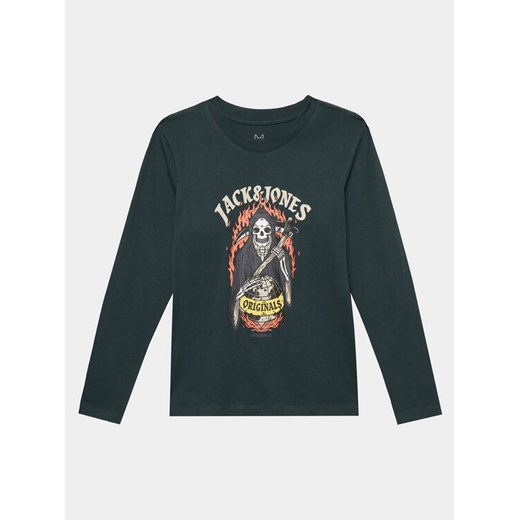 Jack&Jones Junior Bluzka 12247588 Zielony Standard Fit ze sklepu MODIVO w kategorii T-shirty chłopięce - zdjęcie 183595698