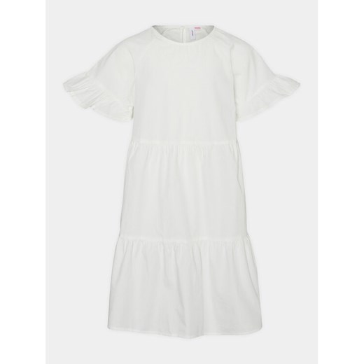 Vero Moda Girl Sukienka 10287423 Biały Regular Fit ze sklepu MODIVO w kategorii Sukienki dziewczęce - zdjęcie 183595705