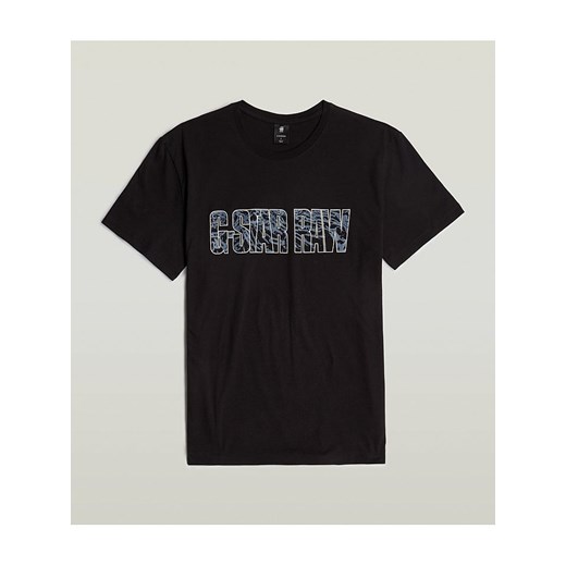 Czarny t-shirt męski G-Star z bawełny 
