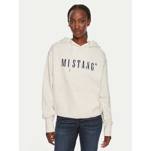 Mustang Bluza Margo 1013934 Écru Oversize ze sklepu MODIVO w kategorii Bluzy damskie - zdjęcie 183596467