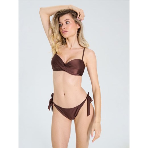 Sinsay - Góra od bikini - brązowy ze sklepu Sinsay w kategorii Stroje kąpielowe - zdjęcie 183596576