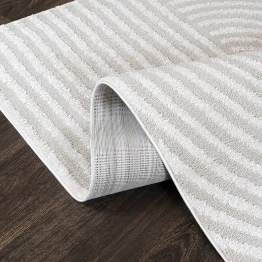 Nowoczesny stylowy dywan w kolorze ecru Ertis Profeos One Size Edinos.pl