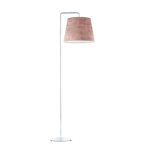 Elegancka lampa podłogowa z abażurem RIJAD VELUR w chromowanym wykończeniu ze sklepu Lysne w kategorii Lampy podłogowe - zdjęcie 183597287