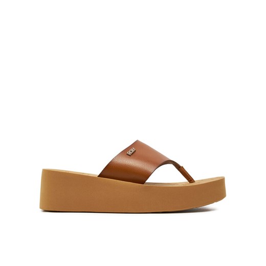 Roxy Japonki ARJL101150 Brązowy ze sklepu MODIVO w kategorii Klapki damskie - zdjęcie 183597529