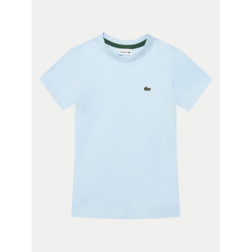 Lacoste T-Shirt TJ1122 Błękitny Regular Fit ze sklepu MODIVO w kategorii T-shirty chłopięce - zdjęcie 183597536