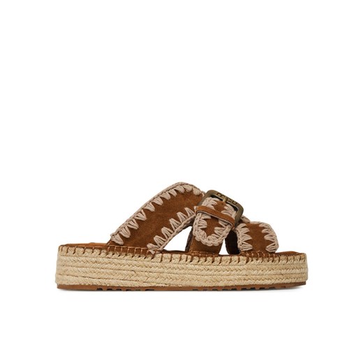 Mou Espadryle Jute sandal MU.SW641003A Brązowy ze sklepu MODIVO w kategorii Espadryle damskie - zdjęcie 183597568