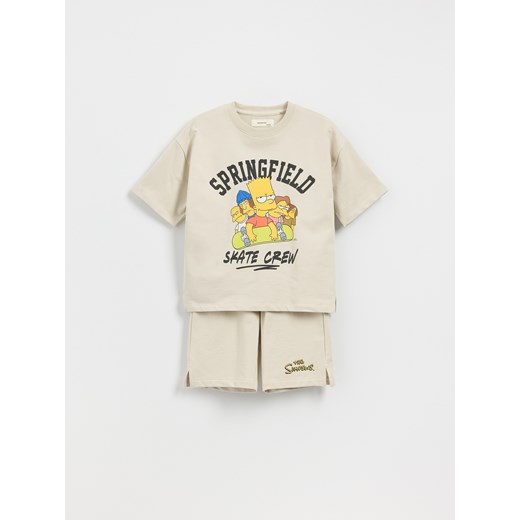 Reserved - Komplet The Simpsons - beżowy Reserved 134 (8 lat) Reserved