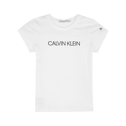 Calvin Klein Jeans T-Shirt IG0IG00380 Biały Regular Fit ze sklepu MODIVO w kategorii T-shirty chłopięce - zdjęcie 183599639