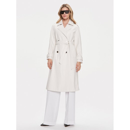 Liu Jo Trencz CA4449 E0624 Écru Regular Fit ze sklepu MODIVO w kategorii Płaszcze damskie - zdjęcie 183599656