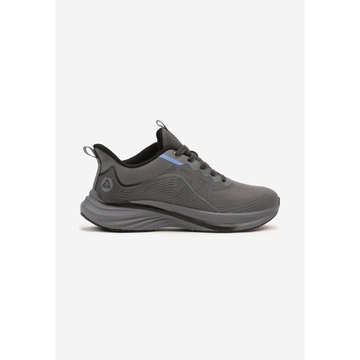 Ciemnoszare Buty Sportowe Sneakersy Ozdobione Tłoczonym Wzorem Axevia ze sklepu born2be.pl w kategorii Buty sportowe męskie - zdjęcie 183600169