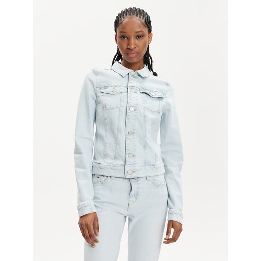 Tommy Jeans Kurtka jeansowa Vivianne DW0DW17659 Błękitny Slim Fit ze sklepu MODIVO w kategorii Kurtki damskie - zdjęcie 183601136