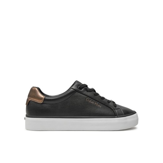 Calvin Klein Sneakersy Vulc Lace Up Saff Fox W/Met Bt HW0HW02104 Czarny Calvin Klein 38 MODIVO