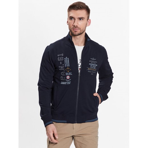 Aeronautica Militare Bluza 231FE1766F419 Granatowy Regular Fit ze sklepu MODIVO w kategorii Bluzy męskie - zdjęcie 183602226