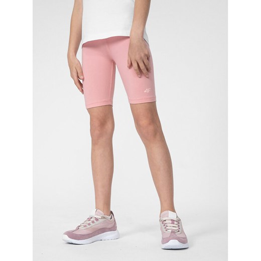4F Szorty sportowe 4FJSS23TTIGF037 Różowy Slim Fit 158_164 MODIVO