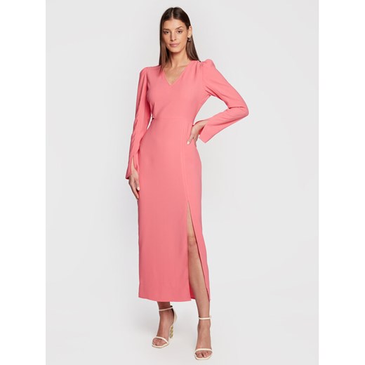 Notes Du Nord Sukienka koktajlowa Oliana 12901 Różowy Slim Fit ze sklepu MODIVO w kategorii Sukienki - zdjęcie 183603016