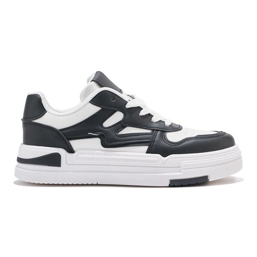 Biało-czarne sneakersy na platformie ze sklepu ButyModne.pl w kategorii Buty sportowe damskie - zdjęcie 183603529