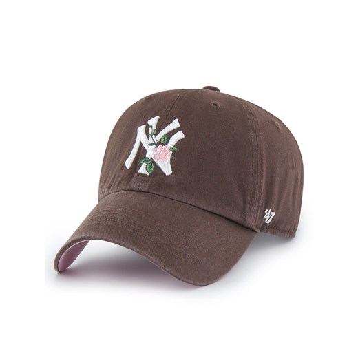 Czapka z daszkiem 47 Brand MLB New York Yankees B-THRNC17GWS Brązowy ze sklepu eobuwie.pl w kategorii Czapki z daszkiem damskie - zdjęcie 183604255