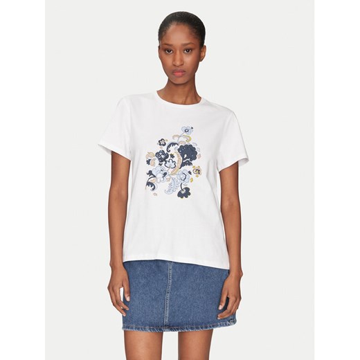 Marella T-Shirt Ovest 2515971071 Biały Regular Fit ze sklepu MODIVO w kategorii Bluzki damskie - zdjęcie 183604555