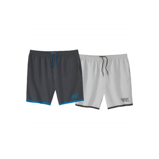 Zestaw 2 par sportowych szortów z mikrofibry ze sklepu Atlas For Men w kategorii Spodenki męskie - zdjęcie 183604918