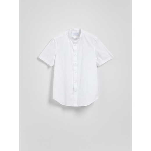 Reserved - Koszula slim fit ze stójką - biały ze sklepu Reserved w kategorii Koszule męskie - zdjęcie 183605047