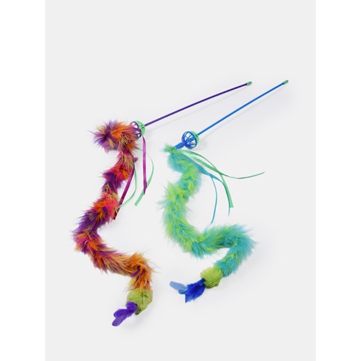 Sinsay - Zabawka dla kota - Wędki 2 pack - zielony Sinsay One Size Sinsay