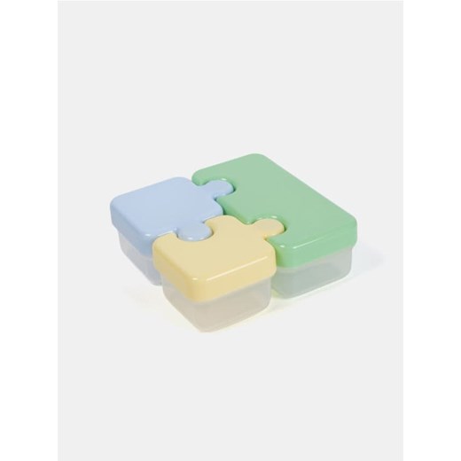 Sinsay - Lunch box z przegródkami i pojemnikami - niebieski ze sklepu Sinsay w kategorii Pojemniki kuchenne - zdjęcie 183606089