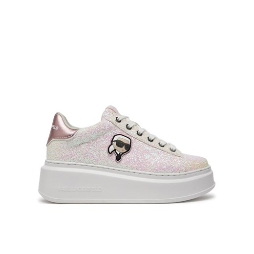 Sneakersy KARL LAGERFELD KL63531N Srebrny ze sklepu eobuwie.pl w kategorii Buty sportowe damskie - zdjęcie 183606677