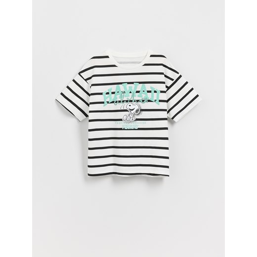 Reserved - T-shirt z nadrukiem SNOOPY - wielobarwny ze sklepu Reserved w kategorii Bluzki dziewczęce - zdjęcie 183608676