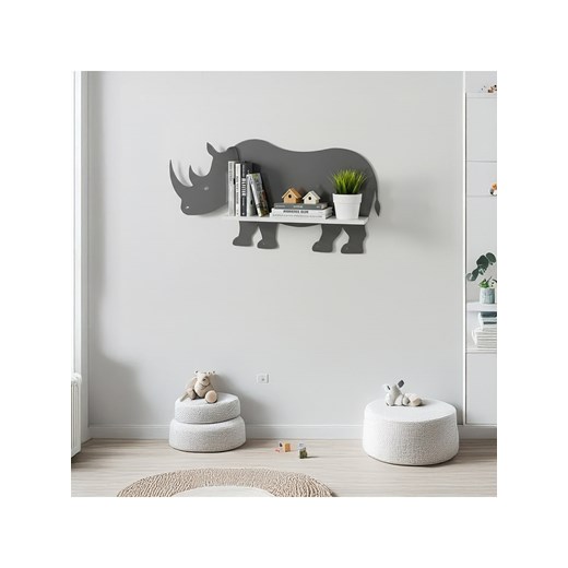 Woody Kids Regał ścienny w kolorze biało-szarym-  33 x 25 x 10 cm ze sklepu Limango Polska w kategorii Meble dziecięce - zdjęcie 183609996