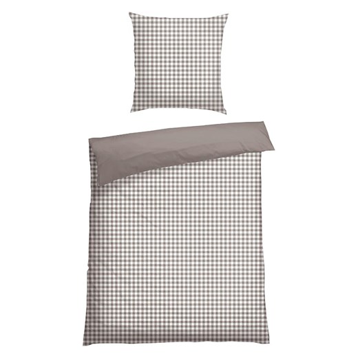 Schiesser Komplet pościeli renforcé &quot;Vichy&quot; w kolorze biało-szarym ze sklepu Limango Polska w kategorii Pościele - zdjęcie 183610025