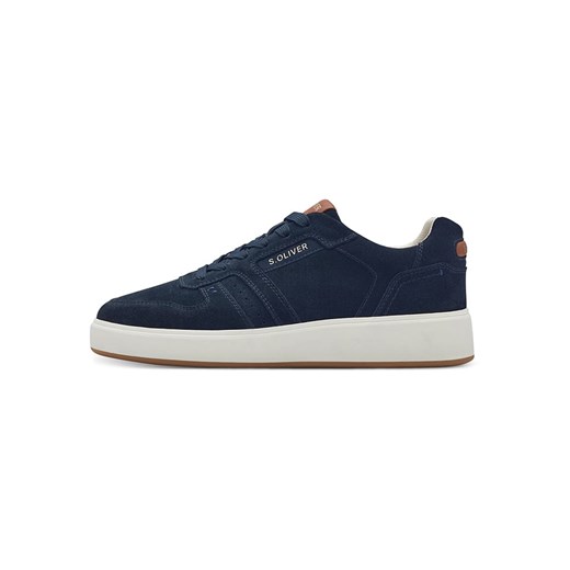 s.Oliver Skórzane sneakersy w kolorze granatowym ze sklepu Limango Polska w kategorii Buty sportowe męskie - zdjęcie 183610198