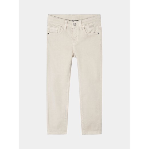 Mayoral Jeansy 3550 Beżowy Slim Fit ze sklepu MODIVO w kategorii Spodnie dziewczęce - zdjęcie 183612427