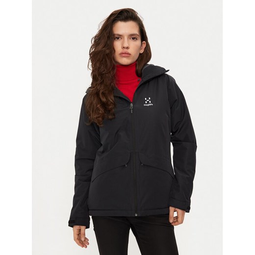 Haglöfs Kurtka outdoor Husk 607847 Czarny Standard Fit ze sklepu MODIVO w kategorii Kurtki damskie - zdjęcie 183612459