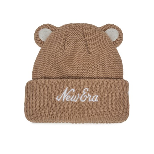 New Era Czapka Teddy Bear Ears Cuff Knit Beanie 60580864 Brązowy ze sklepu MODIVO w kategorii Czapki dziecięce - zdjęcie 183612578