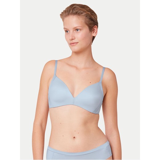 Triumph Biustonosz bezfiszbinowy Body Make-up Soft Touch 10193526 Błękitny ze sklepu MODIVO w kategorii Biustonosze - zdjęcie 183612615