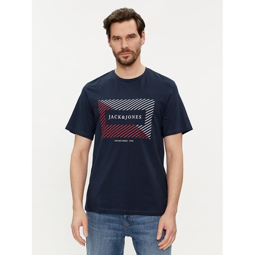 Jack&Jones T-Shirt Cyrus 12247810 Granatowy Standard Fit S MODIVO