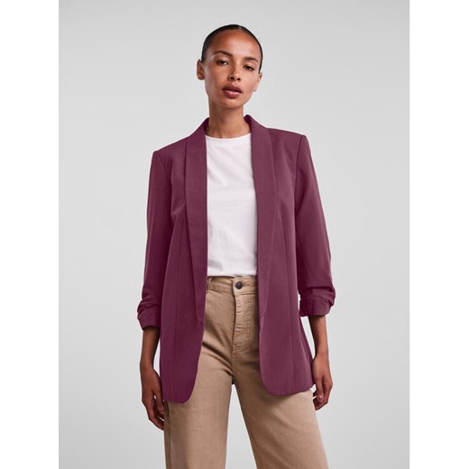 Pieces Marynarka 17090996 Bordowy Regular Fit Pieces XS MODIVO