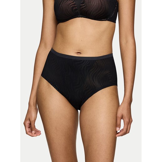 Triumph Figi klasyczne z wysokim stanem Shape Smart Ellipse 10222289 Czarny ze sklepu MODIVO w kategorii Majtki damskie - zdjęcie 183612788