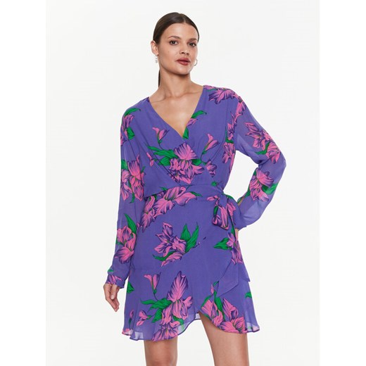 Pinko Sukienka codzienna Assillante 101109 A0P7 Fioletowy Regular Fit ze sklepu MODIVO w kategorii Sukienki - zdjęcie 183612846