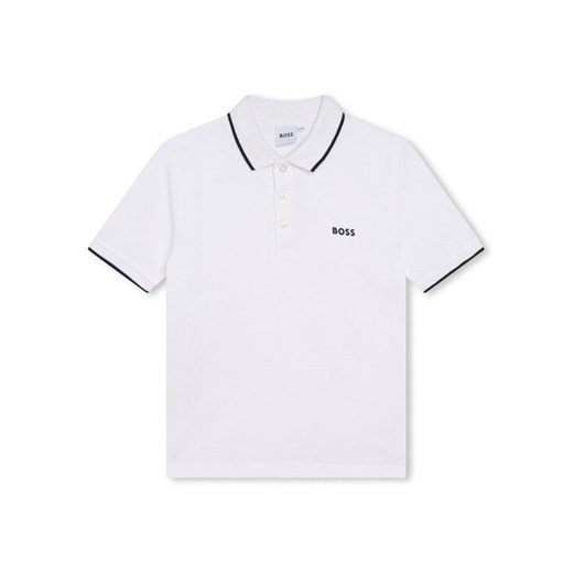 Boss Polo J25P26 D Biały Regular Fit ze sklepu MODIVO w kategorii T-shirty chłopięce - zdjęcie 183612999