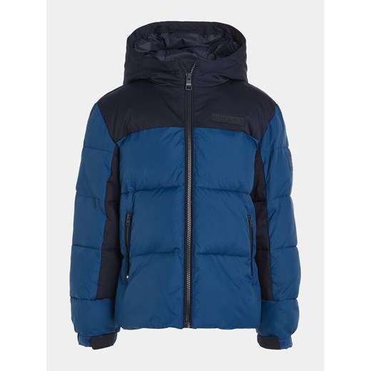 Tommy Hilfiger Kurtka zimowa KB0KB08785 S Niebieski Regular Fit ze sklepu MODIVO w kategorii Kurtki chłopięce - zdjęcie 183613116
