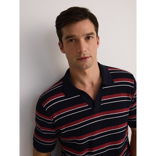 Reserved - Strukturalne polo regular fit - wielobarwny ze sklepu Reserved w kategorii T-shirty męskie - zdjęcie 183616946
