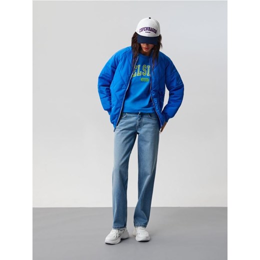 Sinsay - Jeansy straight low waist - niebieski ze sklepu Sinsay w kategorii Jeansy damskie - zdjęcie 183618036