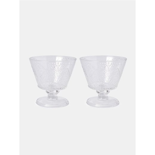 Sinsay - Zestaw pucharków 2 pack - biały ze sklepu Sinsay w kategorii Naczynia - zdjęcie 183618086