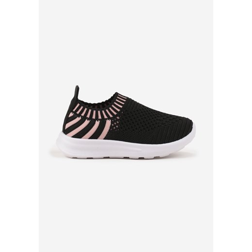 Czarno-Różowe Buty Sportowe Sneakersy z Paskami Liramesa ze sklepu born2be.pl w kategorii Buty sportowe dziecięce - zdjęcie 183618495
