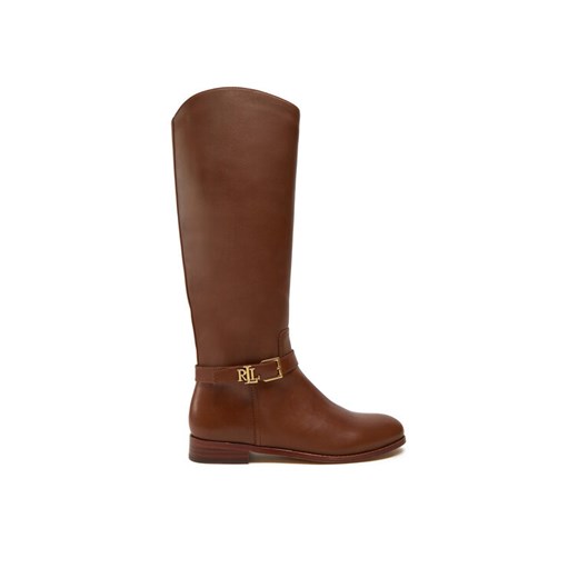 Oficerki Lauren Ralph Lauren 802937804002 Brązowy ze sklepu eobuwie.pl w kategorii Kozaki damskie - zdjęcie 183618996