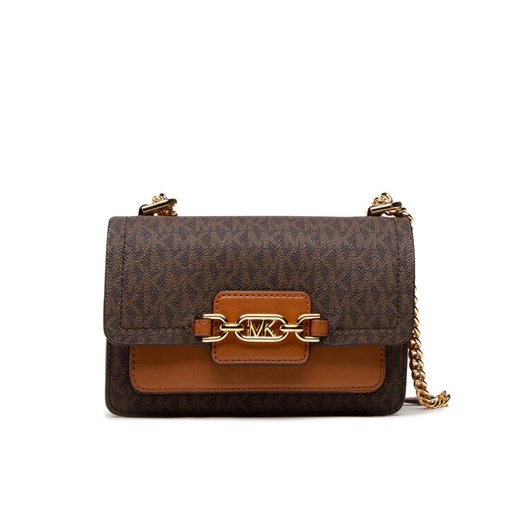 Torebka MICHAEL Michael Kors Heather 32S2G7HC0B Brązowy ze sklepu eobuwie.pl w kategorii Kopertówki - zdjęcie 183619027