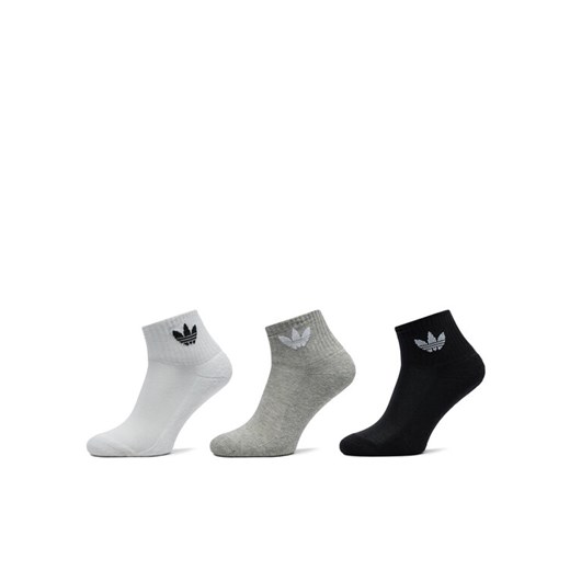 Zestaw 3 par wysokich skarpet unisex adidas Mid Crew IJ5612 Kolorowy 43_45 eobuwie.pl